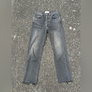 CQY Women's Size 26 Black High Rise Slim Straight Jeans